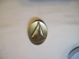 INGA SOLID BRASS Sailboat Paperweight weighs 6.4 oz. Inga Brass - $16.82