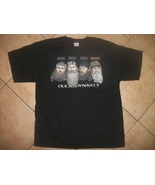 t shirt men&#39;s XL black with 4  duck dynasty cast members - £18.08 GBP