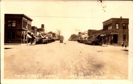 RARE - Bird Island, Minnesota, VINTAGE RPPC,1929-Main Street, Looking South BK51 - £11.03 GBP