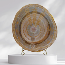Divine art “The Pearl” from the Elementals Serie, Golden lightcodes on Wood - £390.08 GBP