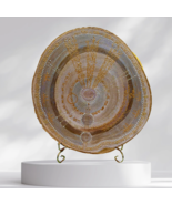 Divine art “The Pearl” from the Elementals Serie, Golden lightcodes on Wood - $488.00