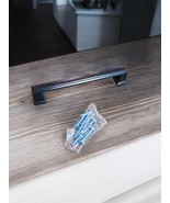 10 Pack Black Cabinet Pulls, 5 Inch(128mm) Hole Centers Cabinet Handles Squ - $20.37 CAD