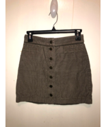 Wilfred Free Womens SZ 0 Button Front Corduroy A Line Mini Skirt - £10.89 GBP