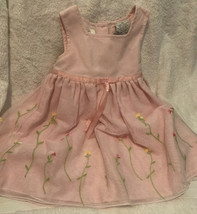 Youngland Girl&#39;s Mesh Layer Flower Dress Pink Size 24 Months - $9.90
