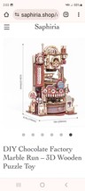 ROKR 420pcs DIY Chocolate Factory 3D Wooden Puzzle Marble Run Toy Gift Jigsaw - £110.38 GBP