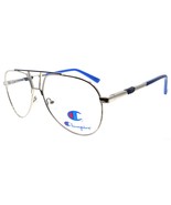 Champion Lou C03 Men&#39;s Eyeglasses Frames Aviator 57-14-147 Silver / Navy - £52.79 GBP