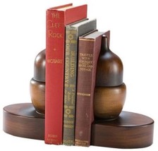Bookends Bookend MOUNTAIN Lodge Acorn Resin Hand-Cast Hand-Painted Paint - £167.06 GBP