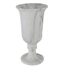 Vintage Veined Marble Goblet Wine Glass Chalice Decorative Piece 5.75&quot; Tall - $19.99