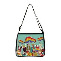 Rainbow Pride LGBT Shoulder Bag Love Is Love Women Handbag Love Wins Les... - £19.57 GBP