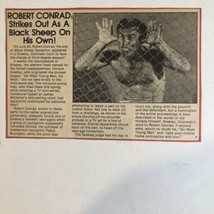 Robert Conrad vintage Half Page Article Strikes Out As A Black Sheep  AR1 - $5.93