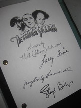 The Three Stooges Signed TV Conga Script Screenplay X4 Autographs Curly ... - $19.99