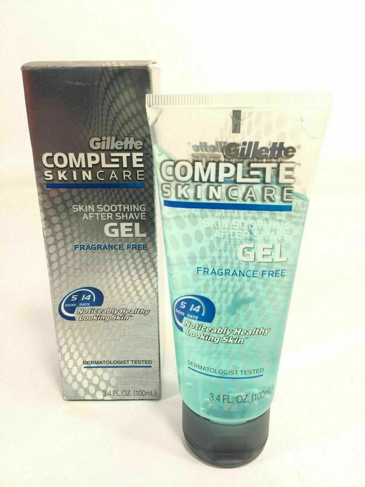 Gillette Compete Skin Care Fragrance Free Soothing After Shave Gel Rare Product - $56.42