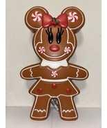 24&quot; Gingerbread Minnie Mouse Christmas Outdoor Décor Blow Mold LED Lighted - $55.71