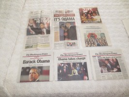 6 Obama Commemorative Washington, Allentown. Easton Newspapers + - 11/08 - 1/09 - £4.80 GBP