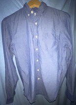 J.Crew Men&#39;s Blue sunwashed Oxford shirt S Button Down Collar Wrinkled LOW $ - £8.98 GBP