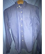 J.Crew Men&#39;s Blue sunwashed Oxford shirt S Button Down Collar Wrinkled L... - £8.92 GBP