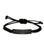 Gag Kite Flying Black Rope Bracelet, If You Wanted Me to Listen, You Should Have - £16.80 GBP