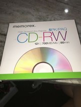 Brand New Sealed Memorex CD-RW 12X 700MB 80 Min (5 Pack/PAQ) Uno - £11.71 GBP