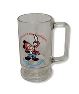 VINTAGE MICKEY MOUSE WALT DISNEY PIRATES OF THE CARIBBEAN GLASS BEER MUG... - £8.31 GBP