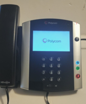 Polycom VVX600 Series Business Phone w/ Stand and Handset #0A4FC Tested PoE - £25.76 GBP