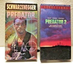 Predator 1 &amp; 2 VHS Arnold Schwarzenegger, Action, Horror Scifi CBS Fox - £12.41 GBP
