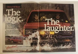 1988 Chevy S10 Blazer 2 Page Vintage Print Ad Advertisement pa11 - $6.92