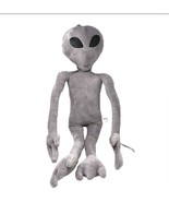 Alien 32” Inch Giant Plush Gray Eyes Glow In The Dark Plush Toy New - £30.24 GBP