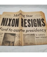 Morning Star Nixon Resigns Friday August 9 1974 1-8A 17-24A Pages - $24.74