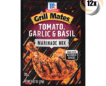 Full Box 12x Packet McCormick Grill Mates Tomato Garlic &amp; Basil Marinade... - $36.20