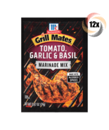 Full Box 12x Packet McCormick Grill Mates Tomato Garlic &amp; Basil Marinade... - £29.00 GBP