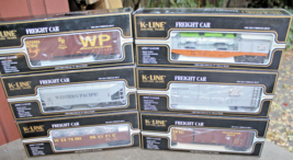 K-Line K621-2171A Western Pacific Classic 6 Car Freight Set Master Carton Boxed - £126.39 GBP