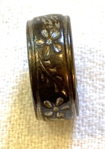 Vintage Uncas Sterling Silver Floral Band Ring, Size 5 - £22.27 GBP