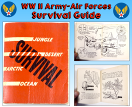 WW II Army Air Forces 1944 Survival Guide Ditching Jungle, Desert, Arctic, Ocean - £34.55 GBP