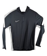 Mens 1/4 Zip Long Sleeve Black Shirt Size L Large Nike Pullover Layering... - $39.66