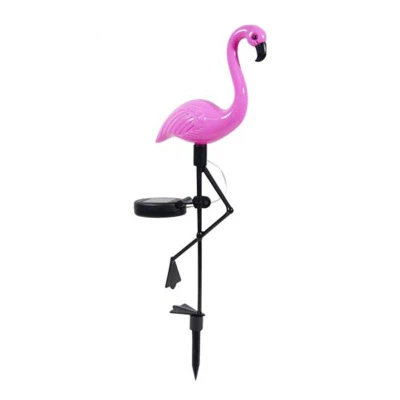 LED Solar Power Pink Flamingo Simulation  Light for Garden Lawn Outdoor Waterpro - £91.62 GBP