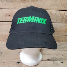 Terminix Baseball Hat Cap Vitronic Snapback Mesh Black w/ Green Spellout - £5.49 GBP