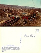Train Railroad Fall Mountain Overlooking Steamtown USA Vermont Postcard - £7.44 GBP