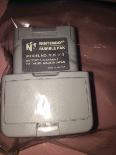 Nintendo 64 Official Rumble Pack Genuine Controller Shaker Tremor TESTED... - $39.78