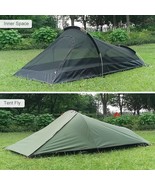 Waterproof Camping Tent Single Person Green Ultralight Portable Sleeping... - £87.42 GBP