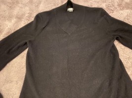 Investments Fine Cashmere Sweater Womens Medium Black Pullover - $40.21