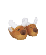NEW Bark Deck the Howls Reindeer Bootie Squeaky Plush Crinkle Dog Toys S... - £10.33 GBP