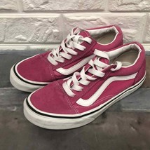 Vans hot pink magenta suede girls  Sneakers Shoes size 3 - $34.85