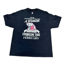 Alabama University Woman Who Supports Crimson Tide Born In February T-Shirt XL - £13.97 GBP