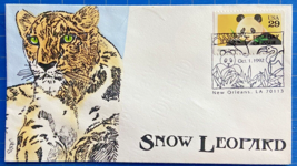 Scott U.S. #2706 29¢ Panda FDC (Gary) Hudeck HP Cachet with Snow Leopard... - £2.62 GBP