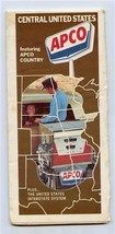 APCO Petroleum Products Map of Central United States 1977 - £13.41 GBP