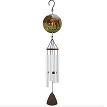 Horse and Pony Quiet Time Wind Chime Outdoor Garden Windchimes 27 Inches... - $44.53