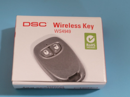 DSC WS4949 Wireless 433mhz 2-button, 3-channel wireless key - $366.46 MXN