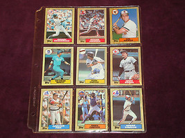 Topps 1987 Hall of Fame Baseball Cards - £6.38 GBP