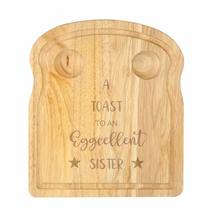 Chichi Gifts A Toast to an Eggcellent Sister Breakfast Egg Board with Stars - Op - £16.54 GBP
