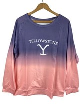 Yellowstone Sweatshirt Pullover 2X XXL Womens TV Show National Park Purple Pink - £36.67 GBP